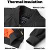 imageBoladeci Mens Bomber Jackets Winter Zip Up Midweight Thick Warm Lining Windproof Casual Style Windbreaker Coats