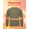 imageBoladeci Mens Crewneck Sweatshirt Fleece Lined Long Sleeve No Hood Winter Thermal Workout Casual Pullover SweatShirts