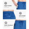 imageBoladeci Mens Joggers Lightweight Quick Dry Casual Athletic Hiking Pants Sweatpants with Pockets Elastic WaistBlue