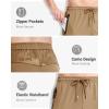 imageBoladeci Mens Joggers Lightweight Quick Dry Casual Athletic Hiking Pants Sweatpants with Pockets Elastic WaistKhaki