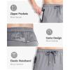 imageBoladeci Mens Joggers Lightweight Quick Dry Casual Athletic Hiking Pants Sweatpants with Pockets Elastic WaistLight Grey