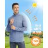 imageBoladeci Mens Long Sleeve Shirts UPF 50 UV Protection Sun Shirts Quarter Zip Lightweight Quick Dry Golf Casual Shirts