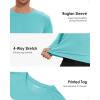 imageBoladeci Mens UPF 50 Sun Protection UV SPF Shirts Long Sleeve Lightweight Quick Dry Swim TShirts Rash GuardAqua Blue