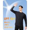 imageBoladeci Mens UPF 50 Sun Protection UV SPF Shirts Long Sleeve Lightweight Quick Dry Swim TShirts Rash GuardBlack
