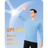 imageBoladeci Mens UPF 50 Sun Protection UV SPF Shirts Long Sleeve Lightweight Quick Dry Swim TShirts Rash GuardBlue
