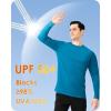 imageBoladeci Mens UPF 50 Sun Protection UV SPF Shirts Long Sleeve Lightweight Quick Dry Swim TShirts Rash GuardBlue Green