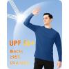 imageBoladeci Mens UPF 50 Sun Protection UV SPF Shirts Long Sleeve Lightweight Quick Dry Swim TShirts Rash GuardBlue Grey