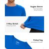 imageBoladeci Mens UPF 50 Sun Protection UV SPF Shirts Long Sleeve Lightweight Quick Dry Swim TShirts Rash GuardBright Blue