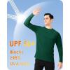 imageBoladeci Mens UPF 50 Sun Protection UV SPF Shirts Long Sleeve Lightweight Quick Dry Swim TShirts Rash GuardDark Green