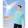 imageBoladeci Mens UPF 50 Sun Protection UV SPF Shirts Long Sleeve Lightweight Quick Dry Swim TShirts Rash GuardLake Blue