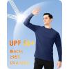 imageBoladeci Mens UPF 50 Sun Protection UV SPF Shirts Long Sleeve Lightweight Quick Dry Swim TShirts Rash GuardNavy Blue