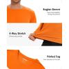 imageBoladeci Mens UPF 50 Sun Protection UV SPF Shirts Long Sleeve Lightweight Quick Dry Swim TShirts Rash GuardOrange
