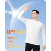 imageBoladeci Mens UPF 50 Sun Protection UV SPF Shirts Long Sleeve Lightweight Quick Dry Swim TShirts Rash GuardWhite