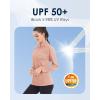imageBoladeci Womens 14 Zip UPF 50 Sun Shirts Long Sleeve Golf Shirts UV Protection Lightweight Swim Athletic Tops Quick DryApricot