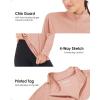 imageBoladeci Womens 14 Zip UPF 50 Sun Shirts Long Sleeve Golf Shirts UV Protection Lightweight Swim Athletic Tops Quick DryApricot