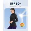 imageBoladeci Womens 14 Zip UPF 50 Sun Shirts Long Sleeve Golf Shirts UV Protection Lightweight Swim Athletic Tops Quick DryBlack