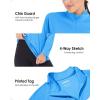 imageBoladeci Womens 14 Zip UPF 50 Sun Shirts Long Sleeve Golf Shirts UV Protection Lightweight Swim Athletic Tops Quick DryBlue