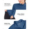 imageBoladeci Womens 14 Zip UPF 50 Sun Shirts Long Sleeve Golf Shirts UV Protection Lightweight Swim Athletic Tops Quick DryBlue Gray