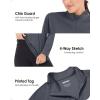 imageBoladeci Womens 14 Zip UPF 50 Sun Shirts Long Sleeve Golf Shirts UV Protection Lightweight Swim Athletic Tops Quick DryDark Gray