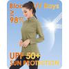 imageBoladeci Womens 14 Zip UPF 50 Sun Shirts Long Sleeve Golf Shirts UV Protection Lightweight Swim Athletic Tops Quick DryDull Green