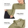 imageBoladeci Womens 14 Zip UPF 50 Sun Shirts Long Sleeve Golf Shirts UV Protection Lightweight Swim Athletic Tops Quick DryDull Green