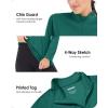 imageBoladeci Womens 14 Zip UPF 50 Sun Shirts Long Sleeve Golf Shirts UV Protection Lightweight Swim Athletic Tops Quick DryEmerald Green