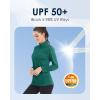 imageBoladeci Womens 14 Zip UPF 50 Sun Shirts Long Sleeve Golf Shirts UV Protection Lightweight Swim Athletic Tops Quick DryEmerald Green