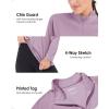imageBoladeci Womens 14 Zip UPF 50 Sun Shirts Long Sleeve Golf Shirts UV Protection Lightweight Swim Athletic Tops Quick DryGray Purple