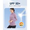 imageBoladeci Womens 14 Zip UPF 50 Sun Shirts Long Sleeve Golf Shirts UV Protection Lightweight Swim Athletic Tops Quick DryGray Purple