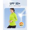 imageBoladeci Womens 14 Zip UPF 50 Sun Shirts Long Sleeve Golf Shirts UV Protection Lightweight Swim Athletic Tops Quick DryGreen
