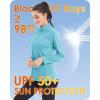 imageBoladeci Womens 14 Zip UPF 50 Sun Shirts Long Sleeve Golf Shirts UV Protection Lightweight Swim Athletic Tops Quick DryIce Blue