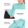 imageBoladeci Womens 14 Zip UPF 50 Sun Shirts Long Sleeve Golf Shirts UV Protection Lightweight Swim Athletic Tops Quick DryLake Blue