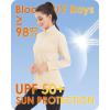 imageBoladeci Womens 14 Zip UPF 50 Sun Shirts Long Sleeve Golf Shirts UV Protection Lightweight Swim Athletic Tops Quick DryLight Apricot