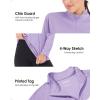 imageBoladeci Womens 14 Zip UPF 50 Sun Shirts Long Sleeve Golf Shirts UV Protection Lightweight Swim Athletic Tops Quick DryLight Purple