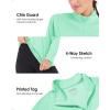 imageBoladeci Womens 14 Zip UPF 50 Sun Shirts Long Sleeve Golf Shirts UV Protection Lightweight Swim Athletic Tops Quick DryMint Green