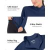 imageBoladeci Womens 14 Zip UPF 50 Sun Shirts Long Sleeve Golf Shirts UV Protection Lightweight Swim Athletic Tops Quick DryNavy Blue