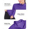 imageBoladeci Womens 14 Zip UPF 50 Sun Shirts Long Sleeve Golf Shirts UV Protection Lightweight Swim Athletic Tops Quick DryPurple