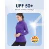 imageBoladeci Womens 14 Zip UPF 50 Sun Shirts Long Sleeve Golf Shirts UV Protection Lightweight Swim Athletic Tops Quick DryPurple