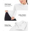 imageBoladeci Womens 14 Zip UPF 50 Sun Shirts Long Sleeve Golf Shirts UV Protection Lightweight Swim Athletic Tops Quick DryWhite