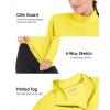 imageBoladeci Womens 14 Zip UPF 50 Sun Shirts Long Sleeve Golf Shirts UV Protection Lightweight Swim Athletic Tops Quick DryYellow