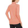 imageBoladeci Womens Athletic Jackets Lightweight UPF 50 Sun Shirts Long Sleeve Full Zip Up Quick Dry Running Workout JacketsApricot