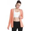 imageBoladeci Womens Athletic Jackets Lightweight UPF 50 Sun Shirts Long Sleeve Full Zip Up Quick Dry Running Workout JacketsApricot