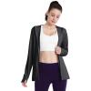 imageBoladeci Womens Athletic Jackets Lightweight UPF 50 Sun Shirts Long Sleeve Full Zip Up Quick Dry Running Workout JacketsBlack