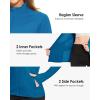 imageBoladeci Womens Athletic Jackets Lightweight UPF 50 Sun Shirts Long Sleeve Full Zip Up Quick Dry Running Workout JacketsBluegreen