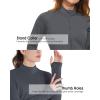imageBoladeci Womens Athletic Jackets Lightweight UPF 50 Sun Shirts Long Sleeve Full Zip Up Quick Dry Running Workout JacketsDark Grey