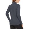 imageBoladeci Womens Athletic Jackets Lightweight UPF 50 Sun Shirts Long Sleeve Full Zip Up Quick Dry Running Workout JacketsDark Grey