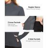 imageBoladeci Womens Athletic Jackets Lightweight UPF 50 Sun Shirts Long Sleeve Full Zip Up Quick Dry Running Workout JacketsDark Grey