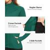 imageBoladeci Womens Athletic Jackets Lightweight UPF 50 Sun Shirts Long Sleeve Full Zip Up Quick Dry Running Workout JacketsEmerald Green