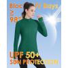 imageBoladeci Womens Athletic Jackets Lightweight UPF 50 Sun Shirts Long Sleeve Full Zip Up Quick Dry Running Workout JacketsEmerald Green