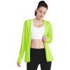 imageBoladeci Womens Athletic Jackets Lightweight UPF 50 Sun Shirts Long Sleeve Full Zip Up Quick Dry Running Workout JacketsGreen